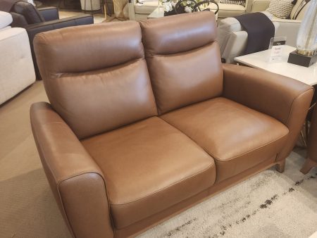 Vesta Leather Loveseat For Cheap