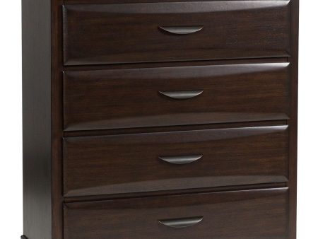 Vanmore - Dark Brown - Five Drawer Chest Sale