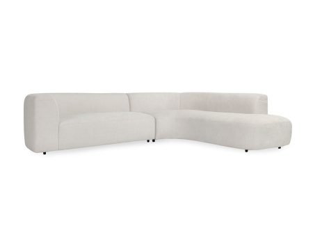 Anniston - 2 Piece Sectional With Right Arm Facing Chaise - Ivory on Sale