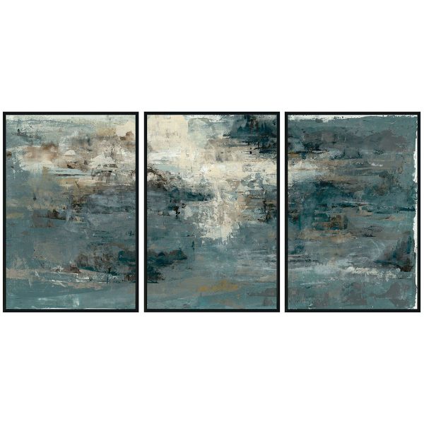 Bravo - Painting 72  x 36  By Buddy Whitlock (Set of 3) - Black For Cheap