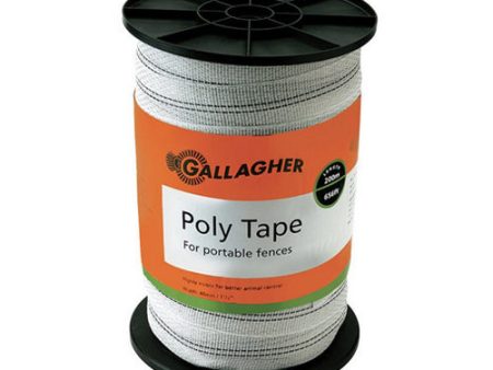 Poly Tape 1-1 2 Inch 656  White 1 Each by Gallagher on Sale