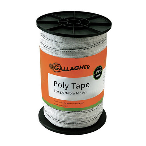 Poly Tape 1-1 2 Inch 656  White 1 Each by Gallagher on Sale