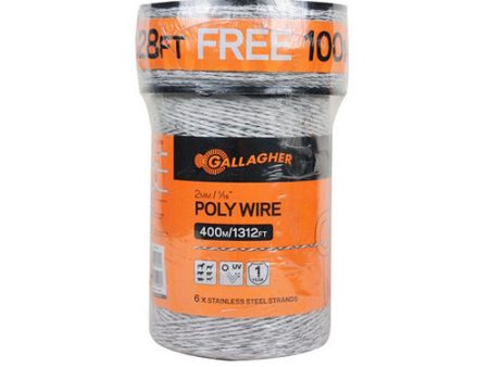 Poly Wire White 1 Each by Gallagher Cheap