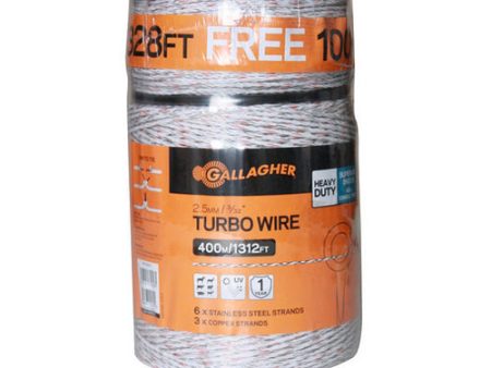 Gallagher Electric Fence Turbo Wire White 1 Each by Gallagher Hot on Sale